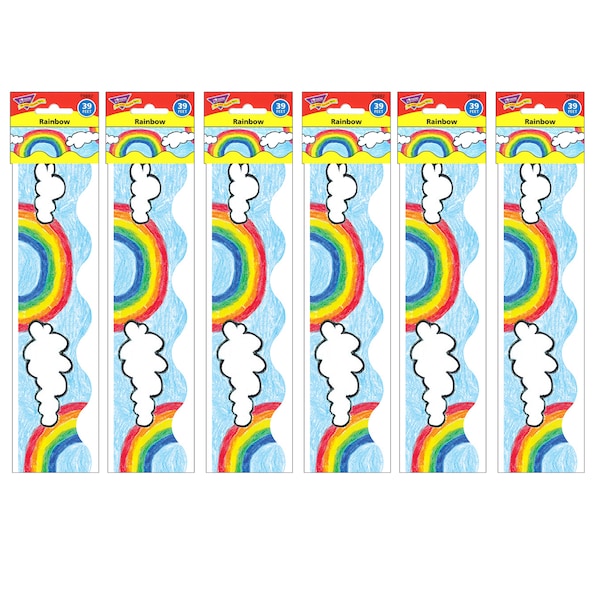Trend Enterprises Rainbow Terrific Trimmers, 39 Feet/Pack, PK6 T9882 - main